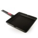 Asador grill con rayas Bra Infinity 28 x 28 cm