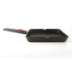 Asador grill con rayas Bra Infinity 28 x 28 cm