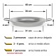 Paella de inducción 36cm de acero pulido Vaello