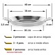 Paellera inducción inoxidable 36 cm Guison