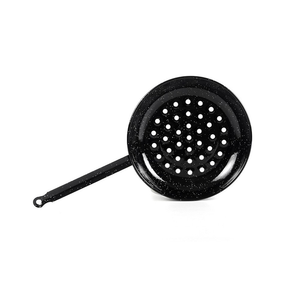 Sartén esmaltada para castañas 26 cm (con agujeros)