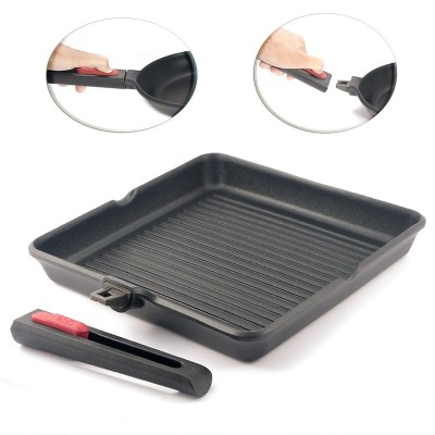 Asador grill con rayas Bra Infinity 28 x 28 cm