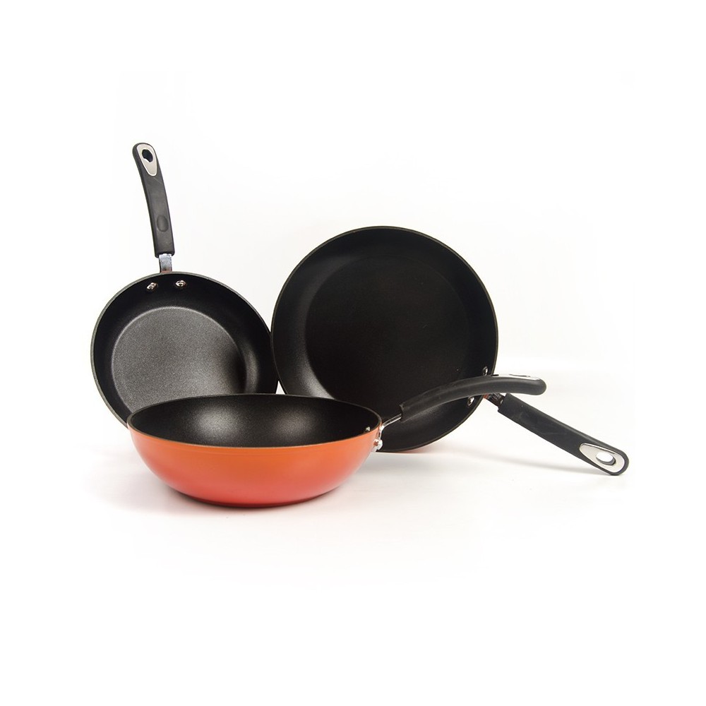 Pack sartenes y wok Fuego (Karlos Arguiñano) Vitrex Gourmet