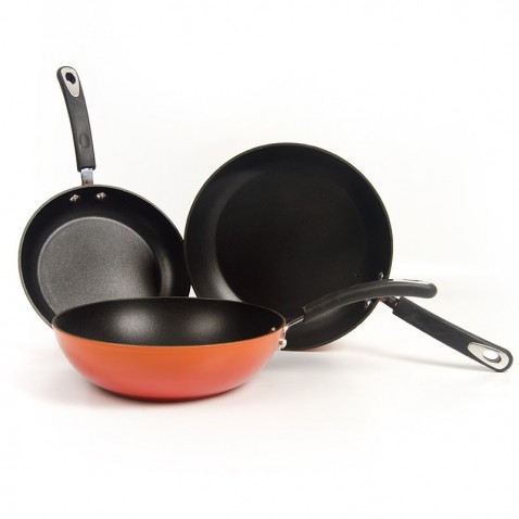 Pack sartenes y wok Fuego (Karlos Arguiñano) Vitrex Gourmet