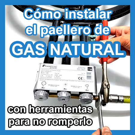 Cómo conectar paellero de gas natural a la tubería